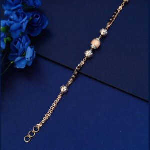 18k rose gold mangalsutra lucky