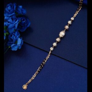 18k gold vertical cnc ladies bracelet