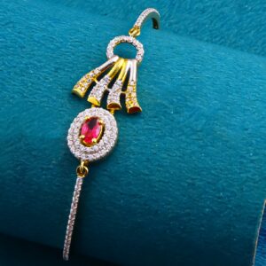 22K 916 Gold Exclusive Stone Petarn Bracelet