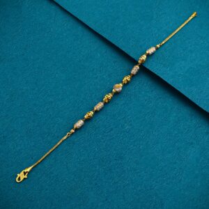 22K Gold Fancy Round Ball Ledies Design