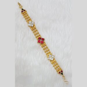 22K Gold Antique Square Shape Ladies Bracelet