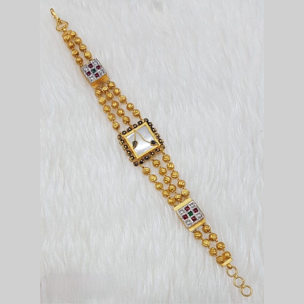 22K Gold Antique Square Shape Ladies Bracelet