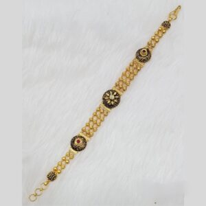 22K Gold Antique Flower Shape Ladies Bracelet