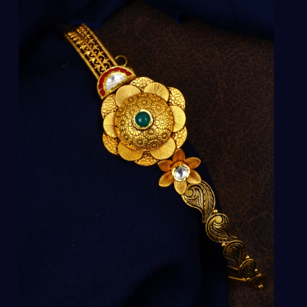 22k gold rulers shape antique ladies bracelet