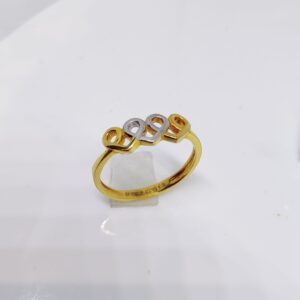 22k Gold Exclusive Heart Shape Plain Ring