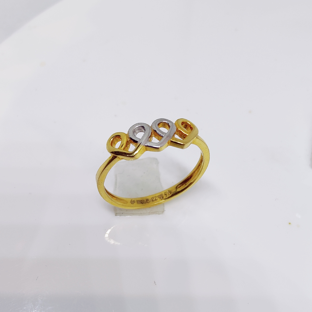 22k Gold Exclusive Heart Shape Plain Ring
