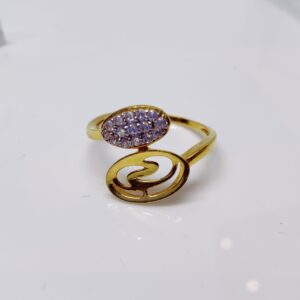 22k gold Oval shape exclusive ladies ring