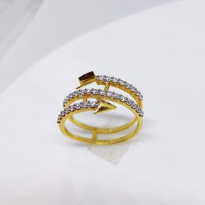 22k gold arrow design exclusive ladies ring