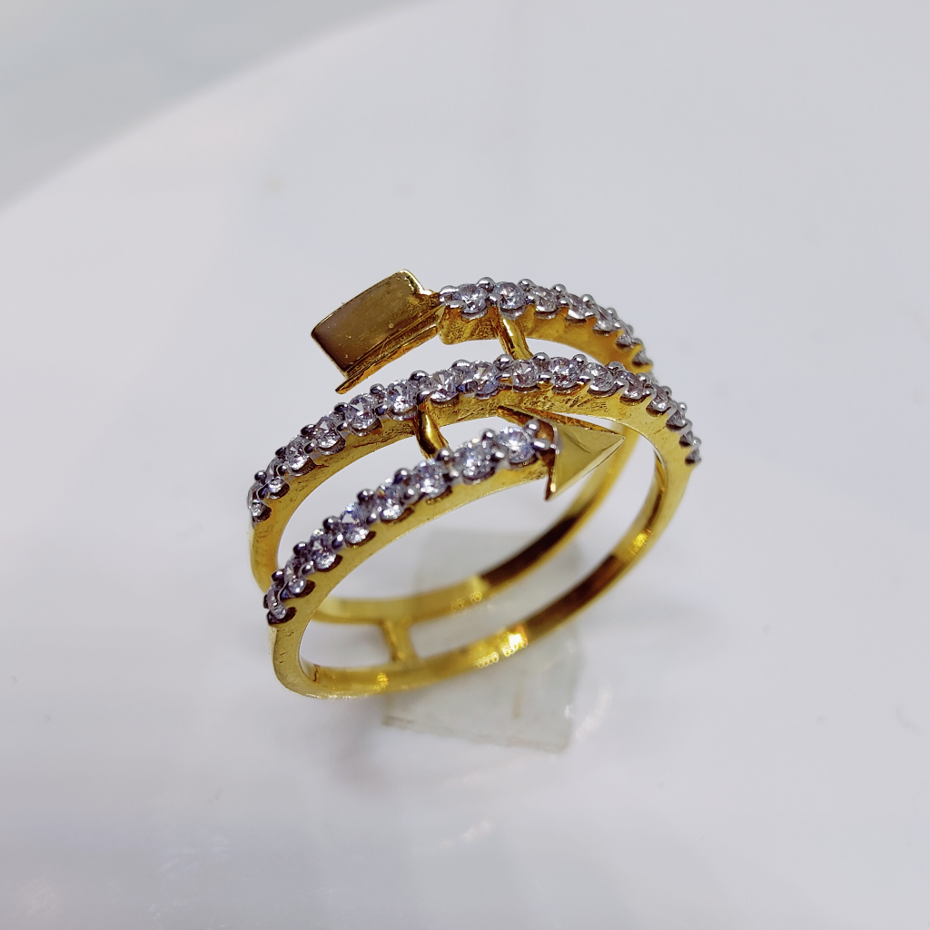 22k gold arrow design exclusive ladies ring