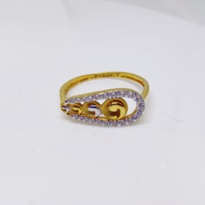 22k gold unique ladies ring