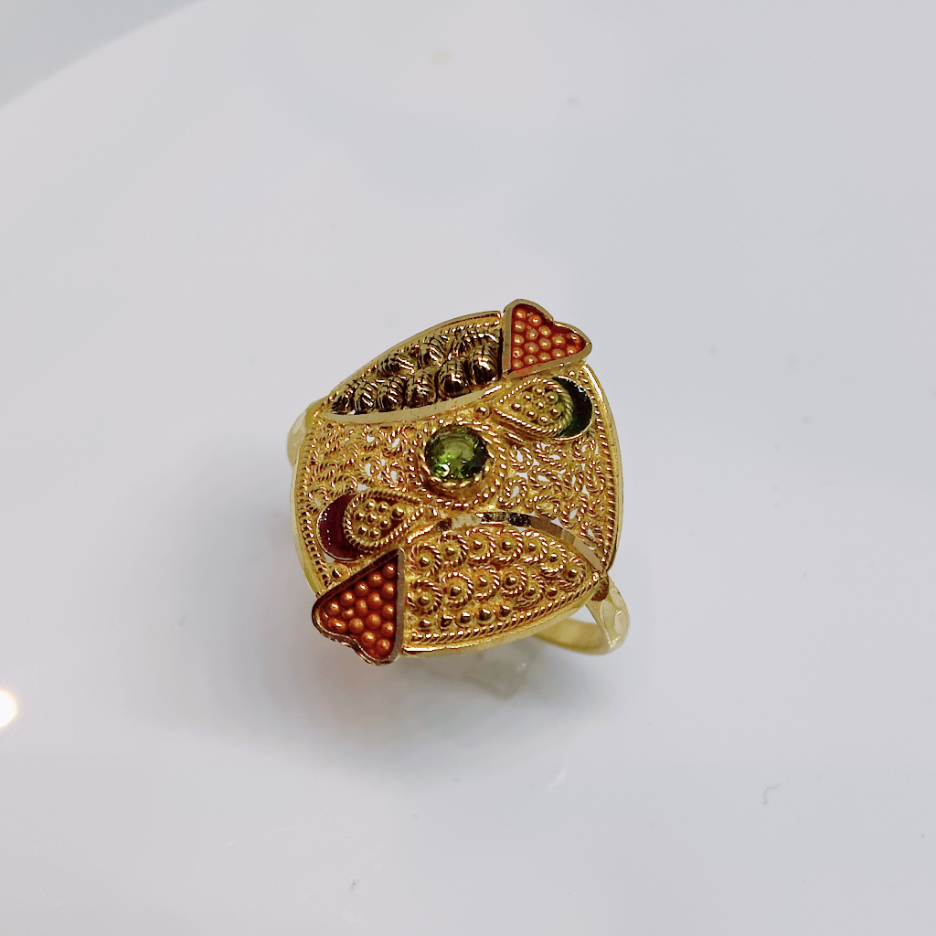 22k gold exclusive kalkatti ladies ring - Image 3