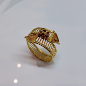 22k gold flower design exclusive ladies ring