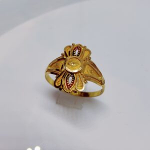 22k gold plain ladies ring