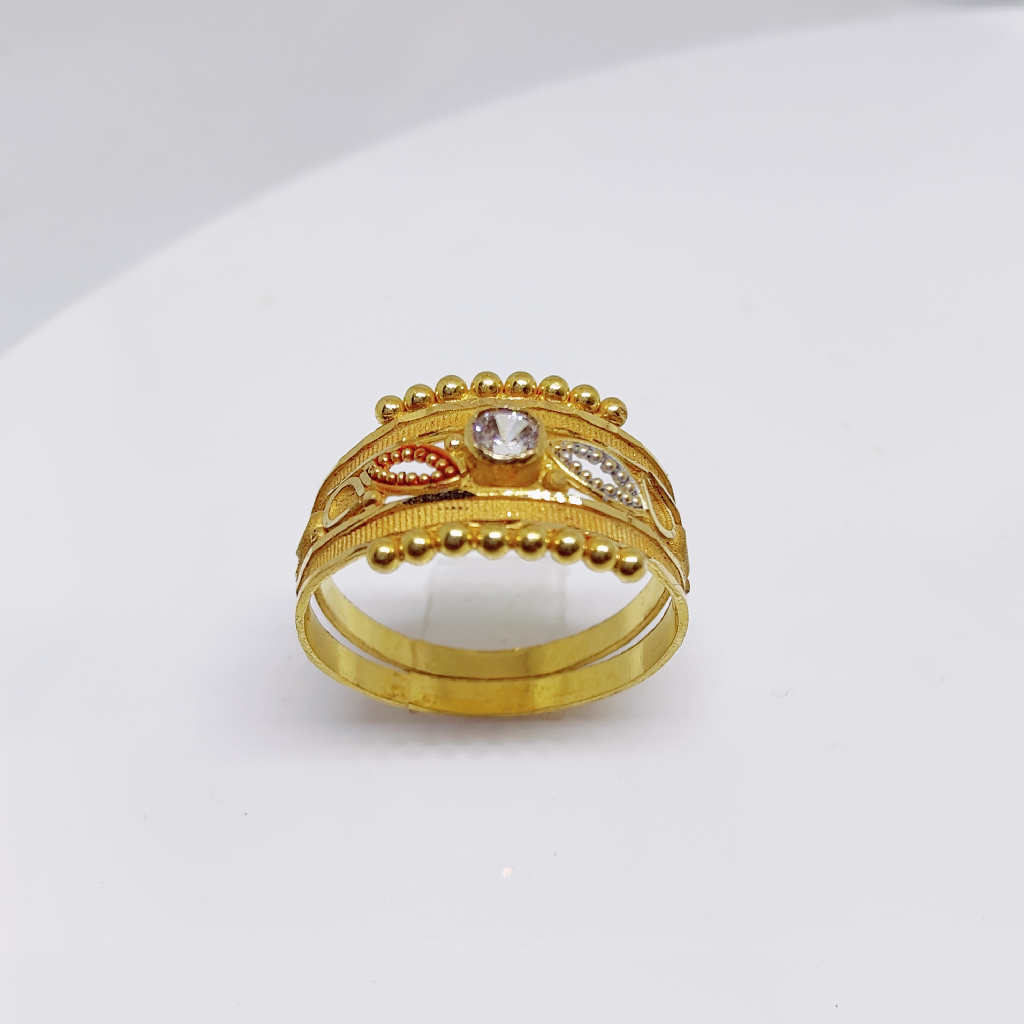 22k gold plain ladies ring