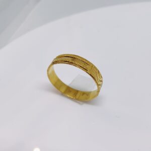 22k gold plain Round nakshi ladies ring