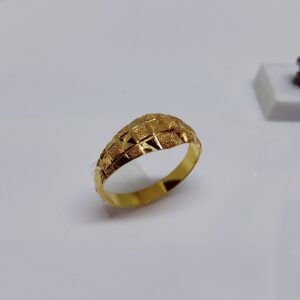 22k gold plain nakshi work ring