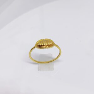22k gold plain Solider ladies ring