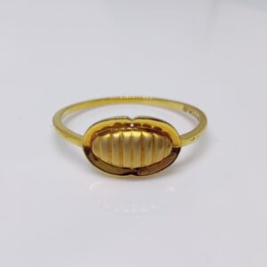 22k gold plain Solider ladies ring
