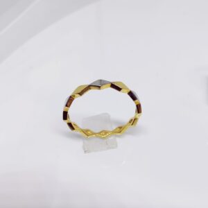 22k gold plain and Radium ladies ring