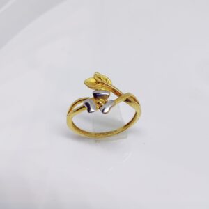 916 gold flower design exclusive ring