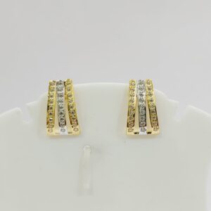 22k Yellow gold Plain CZ tops