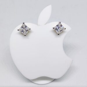 18k Single Stone Square Tops
