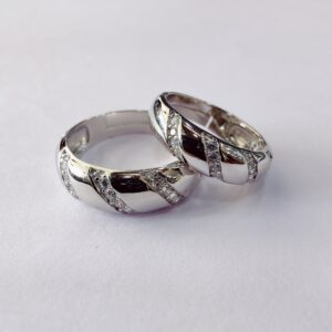 925 Silver Couple Band