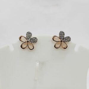 18k rose gold flower design tops
