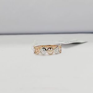 18k gold smiley rose gold ladies ring