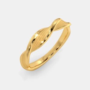 916 Plain gold ladies ring
