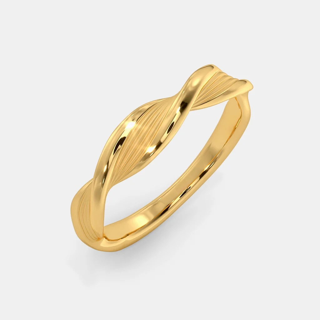 916 Plain gold ladies ring