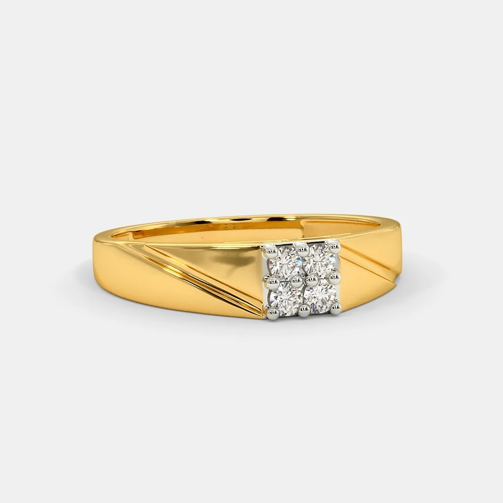 916 gold ladies and gents ring