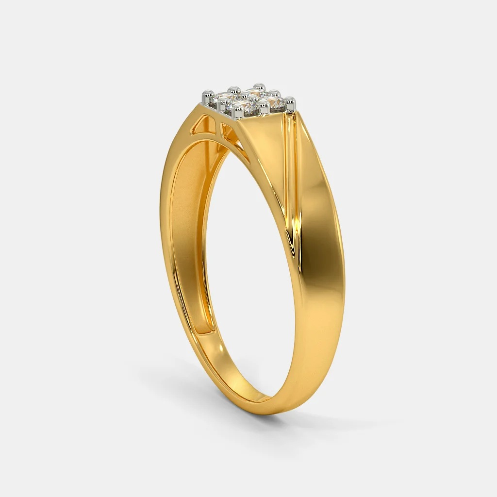 916 gold ladies and gents ring