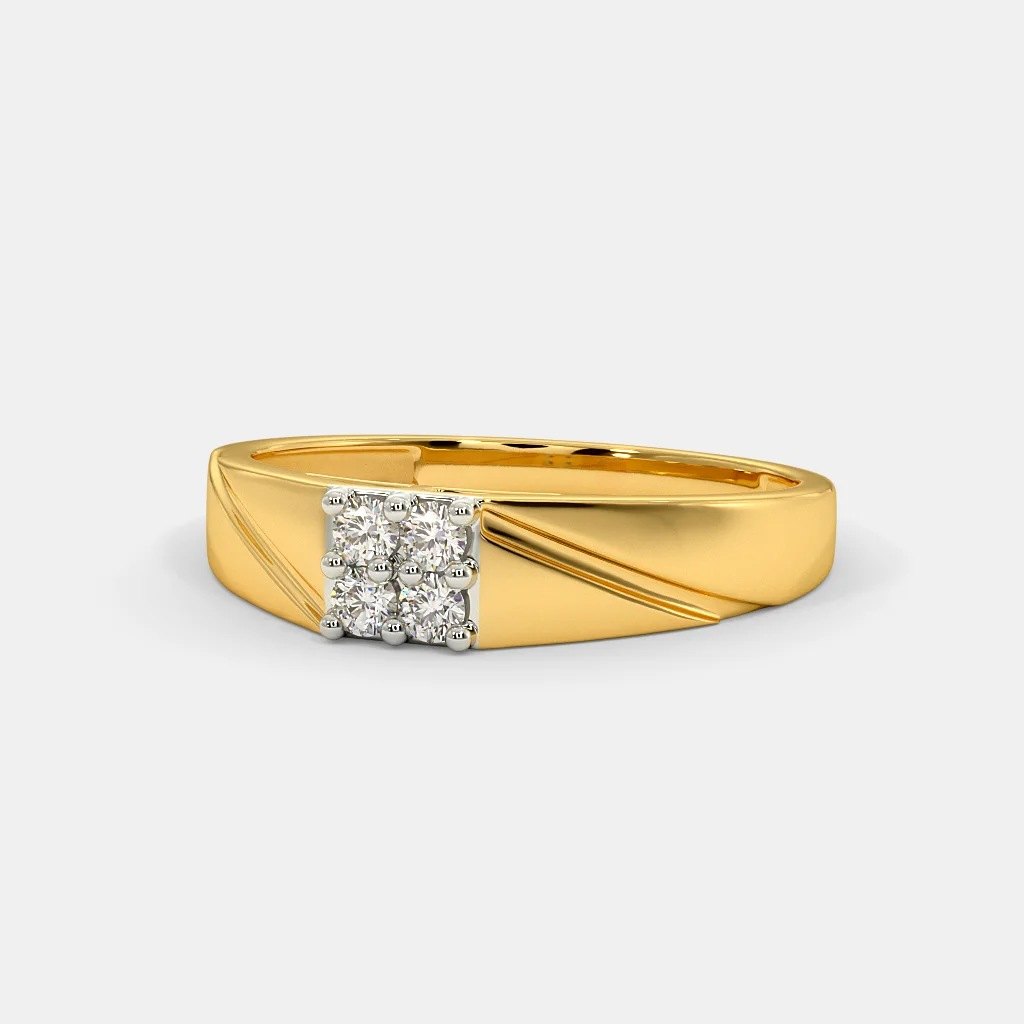 916 gold ladies and gents ring