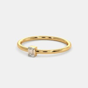 916 Gold Single Stone Ladies Ring