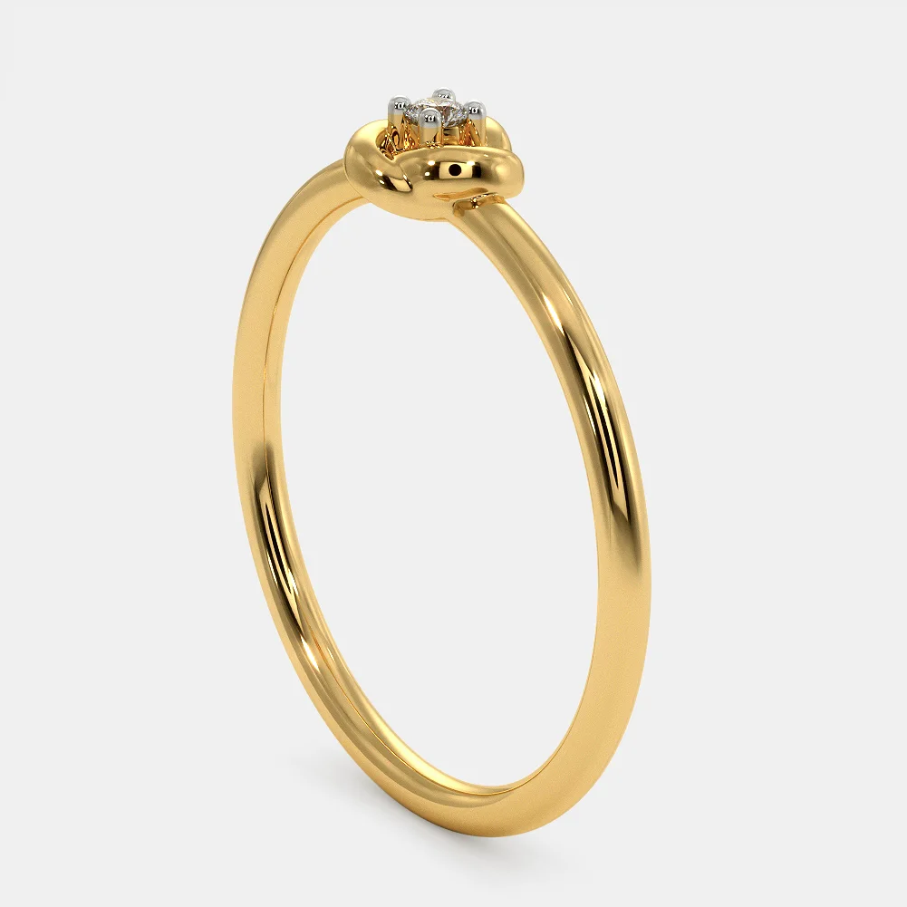 22k single stone ladies ring