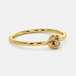 22k single stone ladies ring