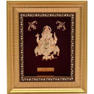 24k gold leaf Ganesh ji frame