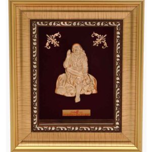 24k gold leaf sai baba frame