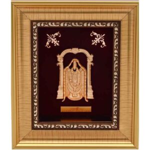 24k gold leaf tirupati balaji frame