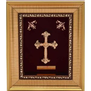 24k gold leaf cross frame