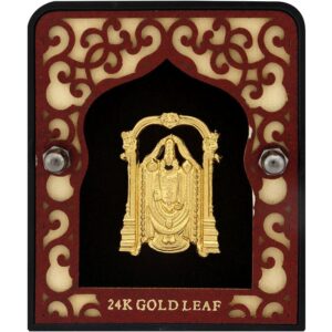 24k gold leaf tirupati balaji frame