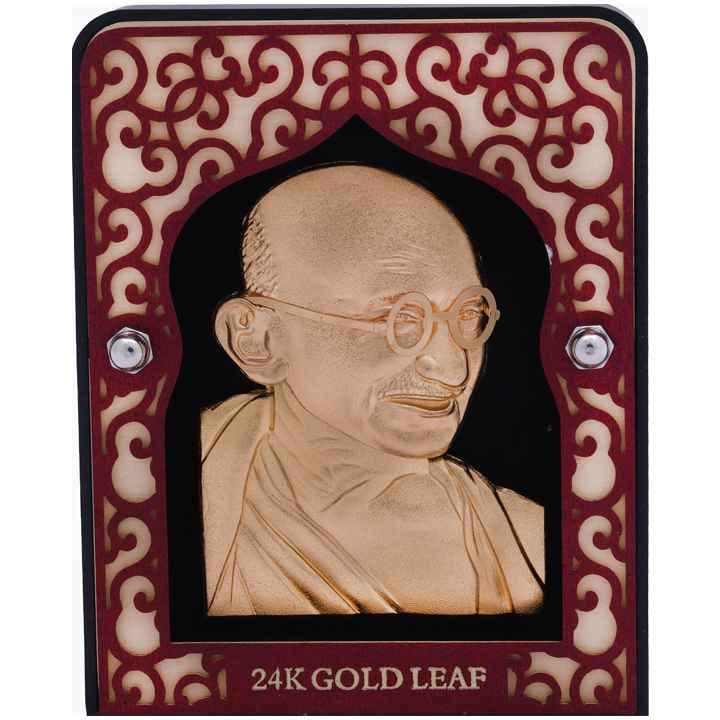 24k gold lafe mahatma Gandhi frame