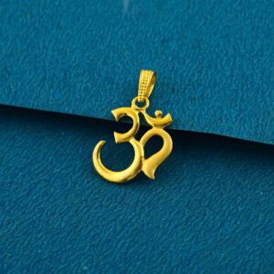 22k gold exclusive gold om pendent