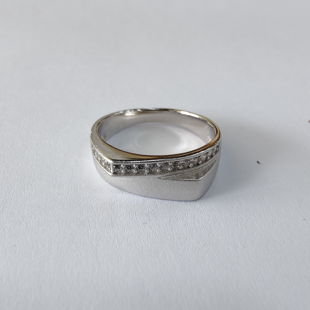 925 sterling silver ladies ring matte finish concept