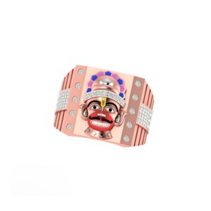 18k rose gold kashtbhanjan hanumaji ring