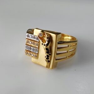 22K GOLD Jaguar gents ring