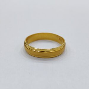 916 gold plain ladies and gents ring