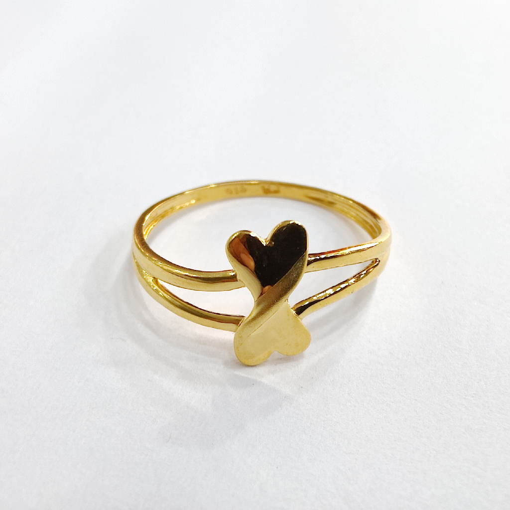 22k gold  plain ladies ring