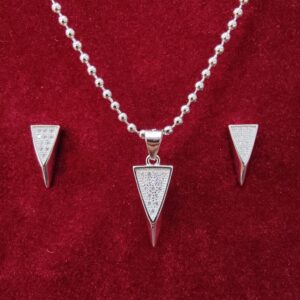 925 Sterling silver chain pendant set